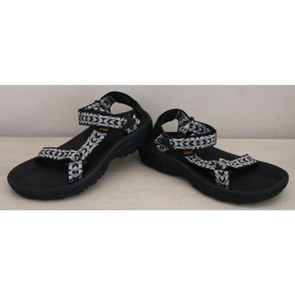 Teva 1093378 Women's Sz 5 Black/White Hurricane 4 Sport Hiking Sandals - Picture 1 of 13